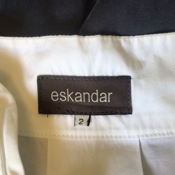 Double collar cotton shirt Eskandar - Picture 6 of 6